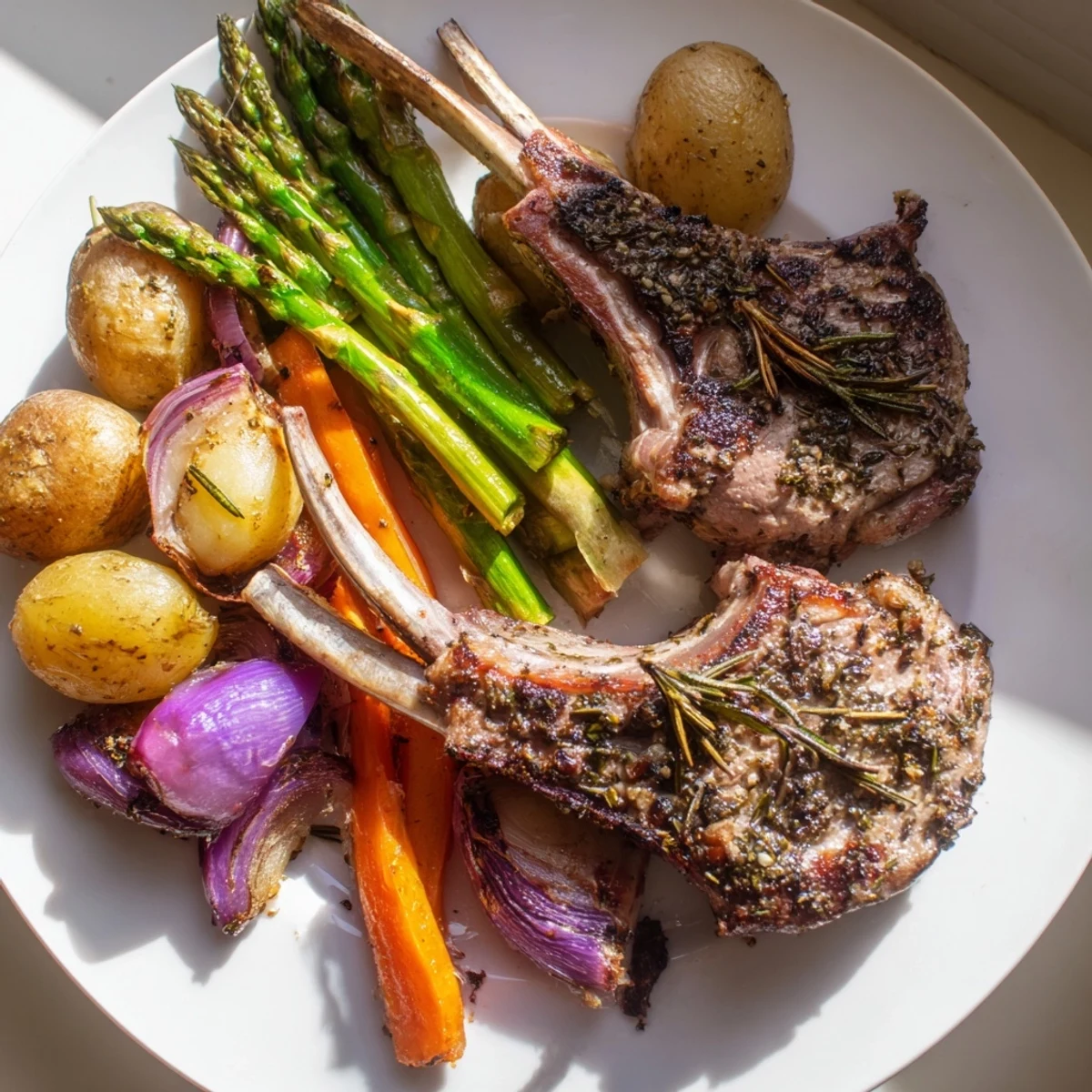 Easter Dinner on Sheet Pan