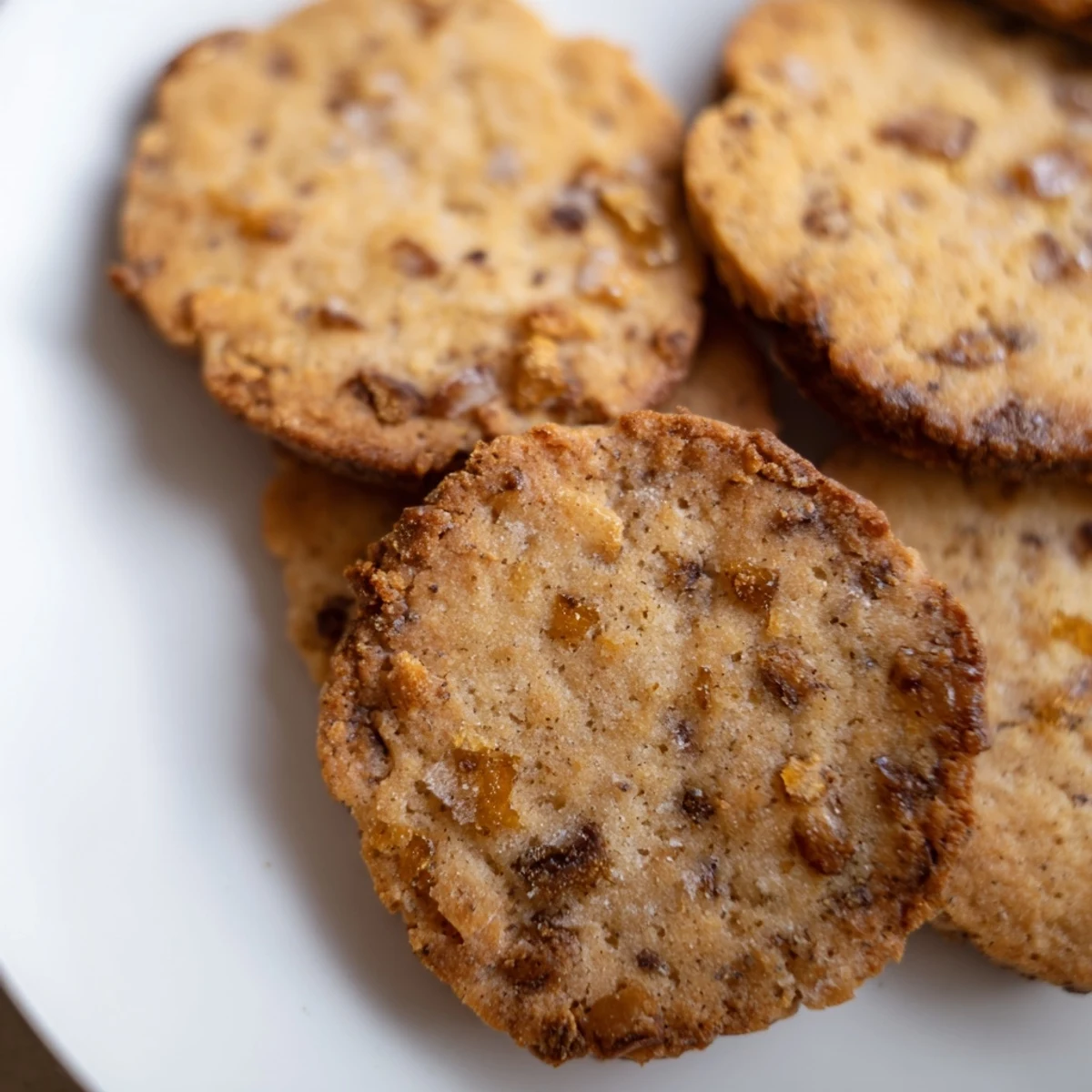 Espresso Shortbread With Toffee Chunks