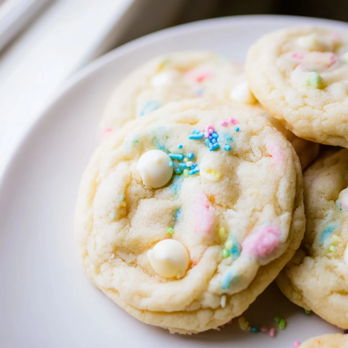 Pastel White Chocolate Cookies