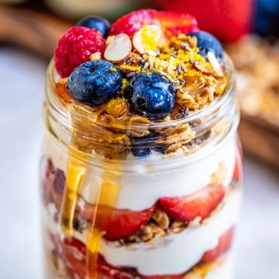 Greek Yogurt Parfait with Fresh Berries