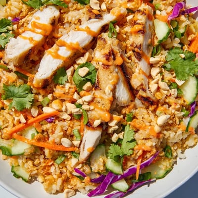 Bang Bang Chicken Crispy Rice