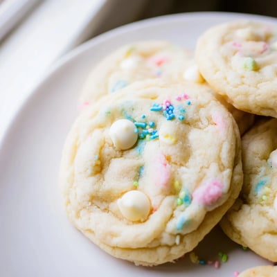 Pastel White Chocolate Cookies